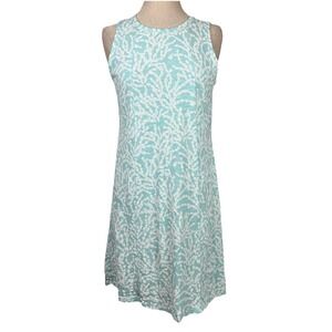 FRESH PRODUCE DRESS Womens Sz S Sleeveless 100%‎ Cotton Blue Beach Resortwear